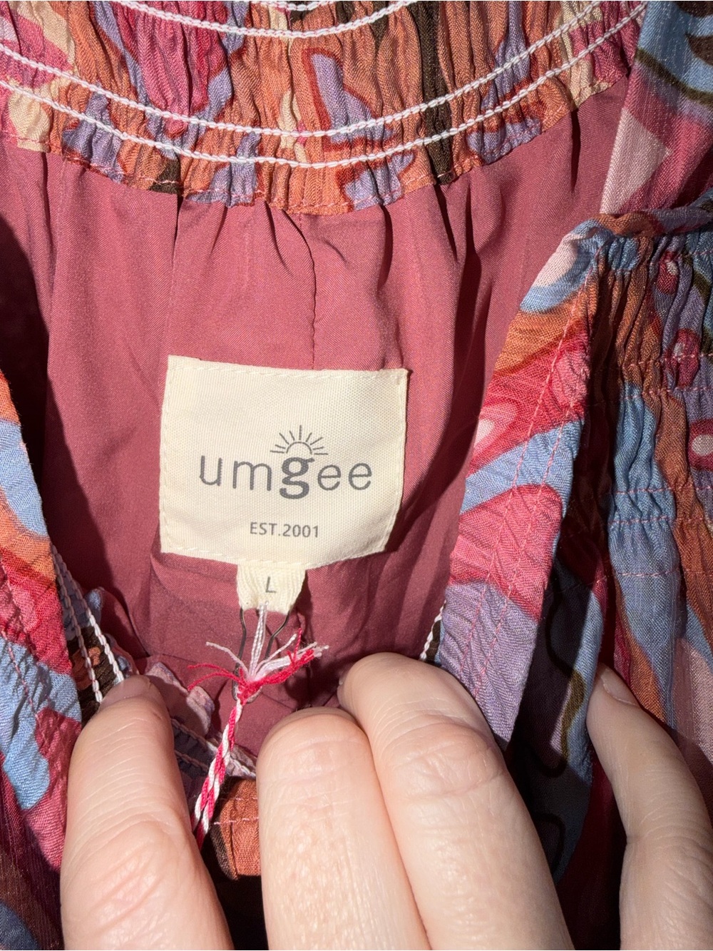 Umgee Pink and Purple Paisley Maxi Dress - Picture 5 of 5